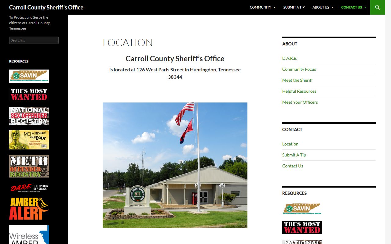 Carroll County Sheriff's Office bench warrants information
