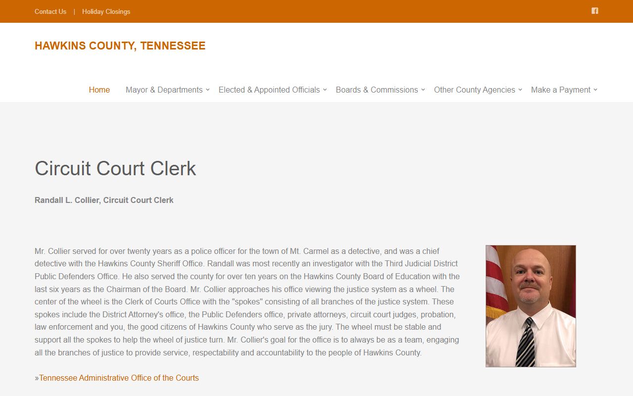 Hawkins County Circuit Court Clerk website