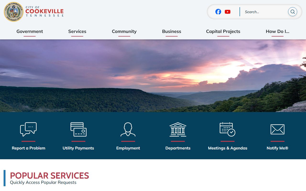City of Cookeville website for Putnam County bench warrants