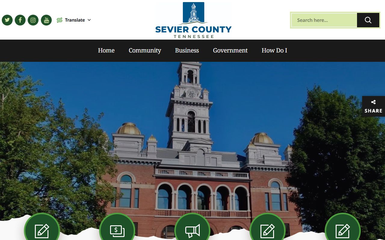 Sevier County Government bench warrants and court information