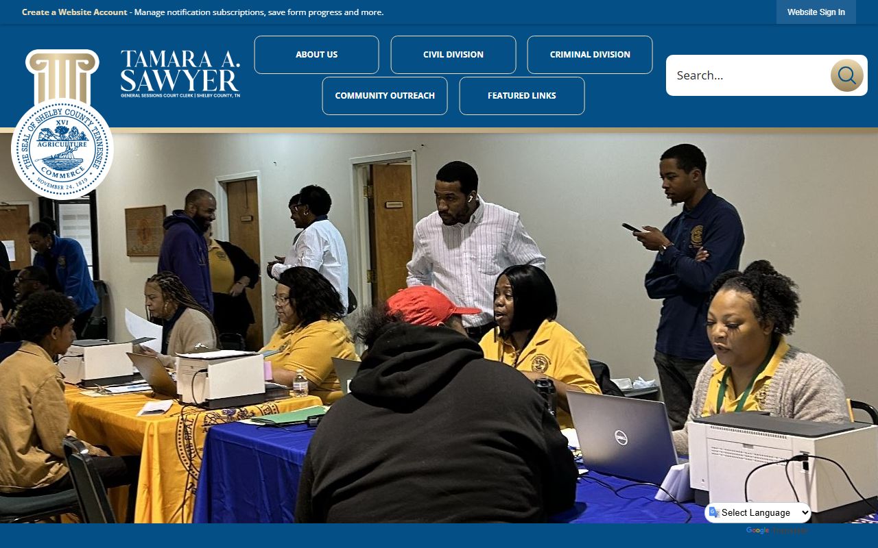 Shelby County General Sessions Court bench warrant records