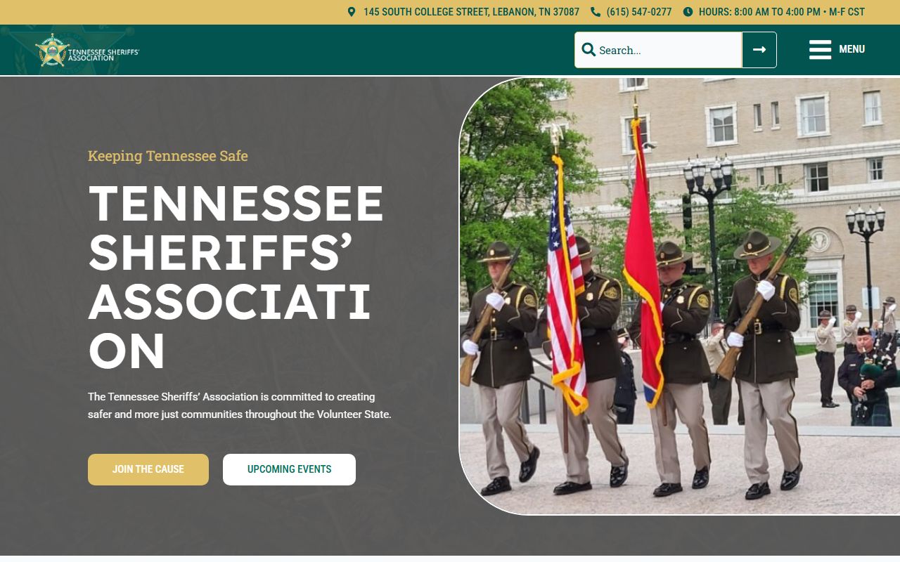 Tennessee Sheriff's Association directory for bench warrant searches